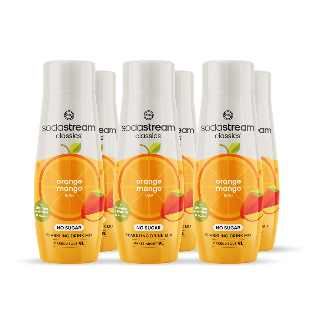 SodaStream Classics Orange & Mango Zero Sugar with added vitamins 6 Pack