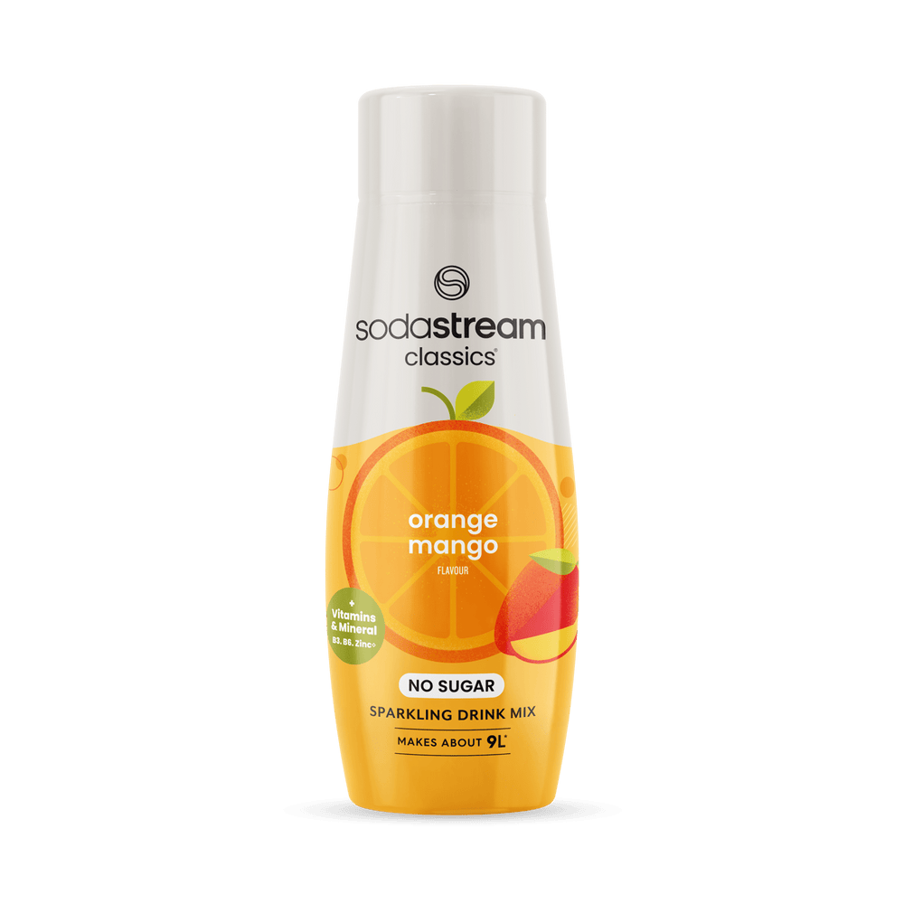 SodaStream Classics Orange & Mango Zero Sugar with added vitamins 440ml