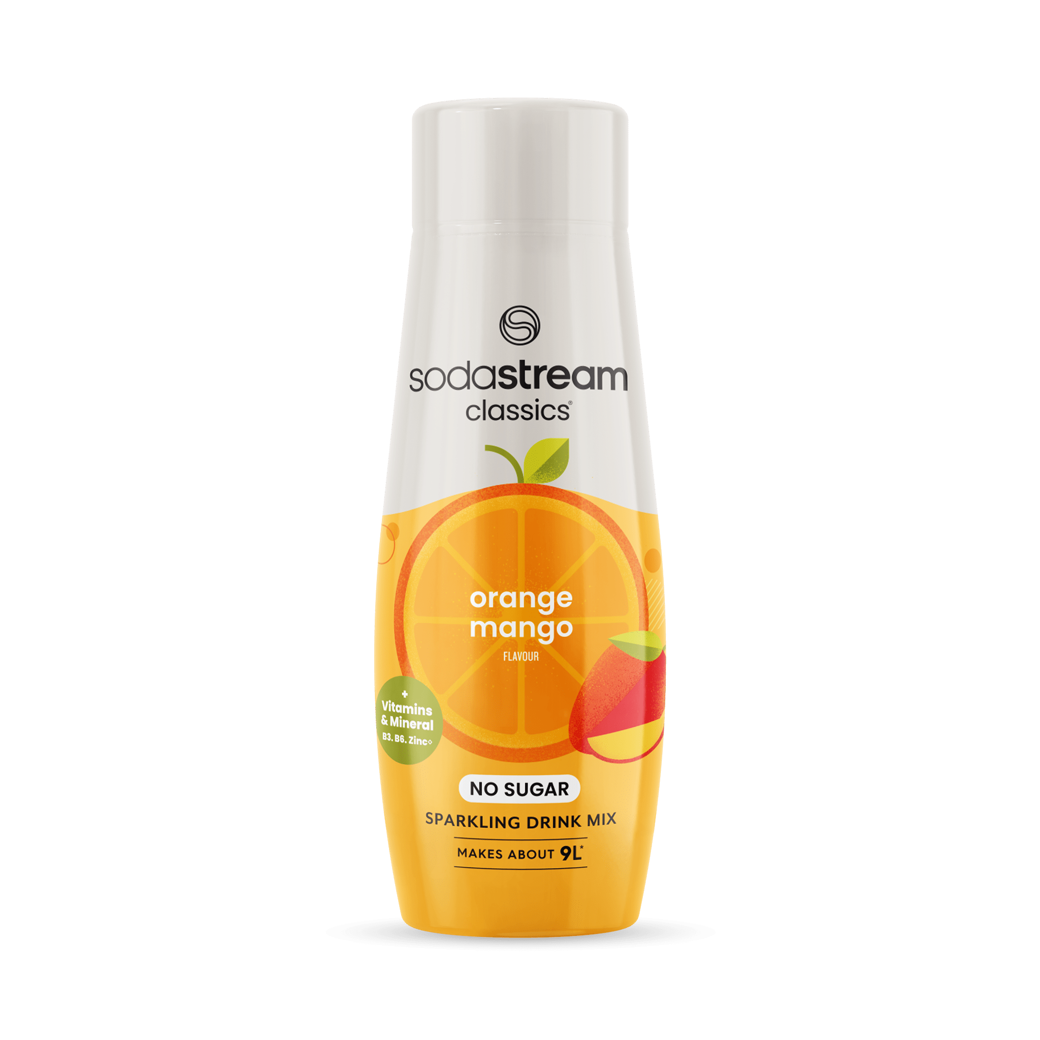 SodaStream Classics Orange & Mango Zero Sugar with added vitamins 440ml