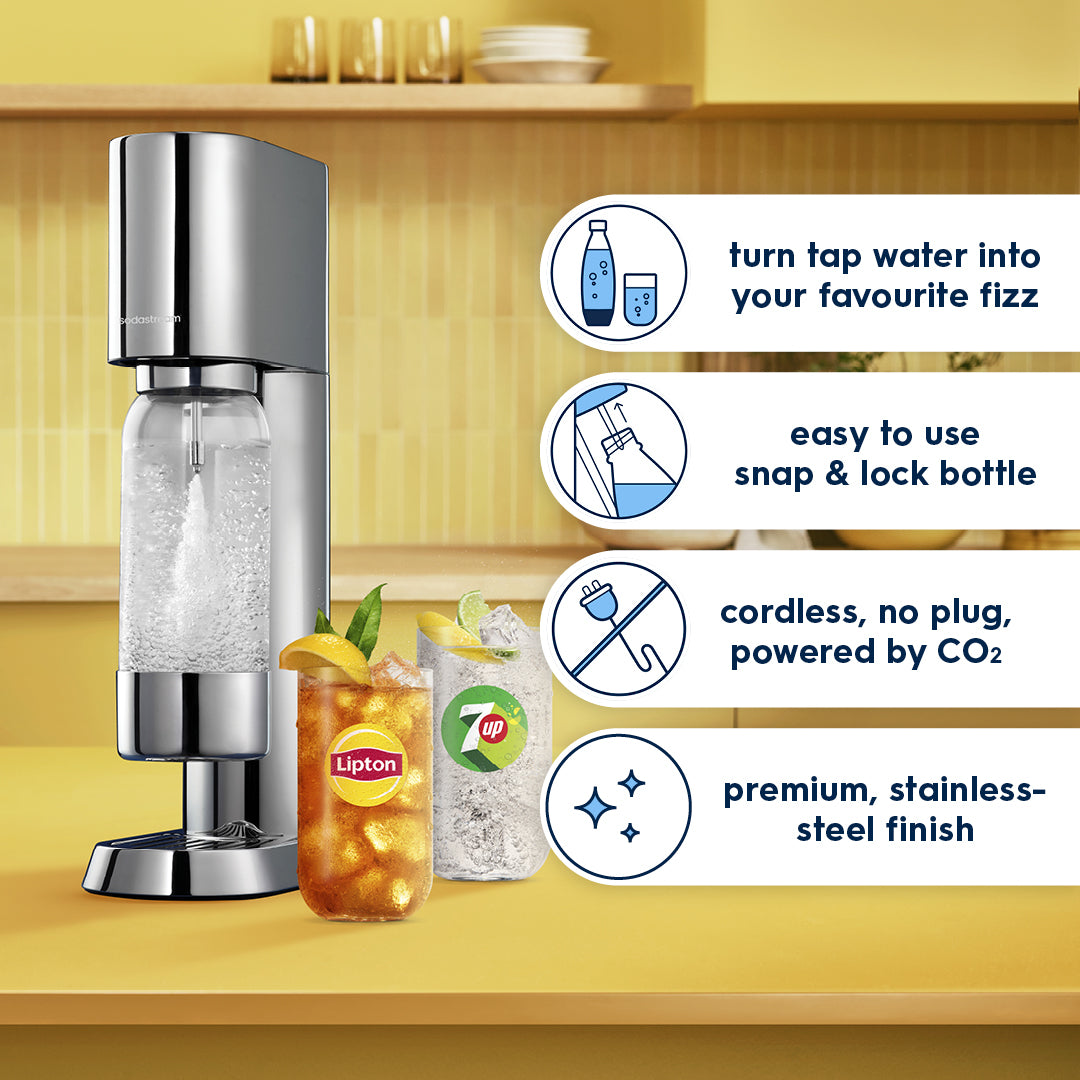 sodastream ensō 炭酸水メーカー SodaStream Enso - Stainless Steel Premium Sparkling Water Maker