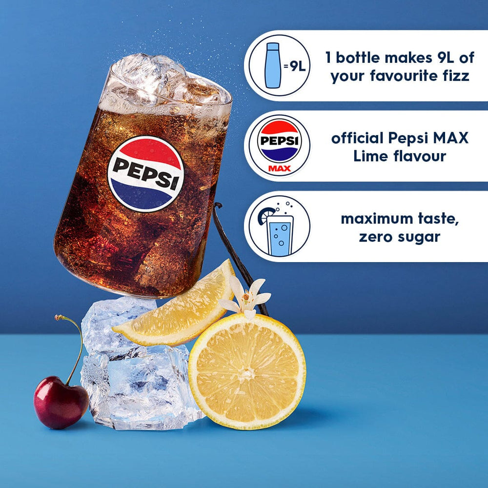 Sodastream Pepsi MAX® Lime Sugar Free Syrup Drink Mix 440ml