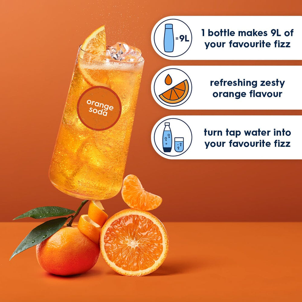 Sodastream Classics Orange Syrup Drink Mix 6 Pack 440ml