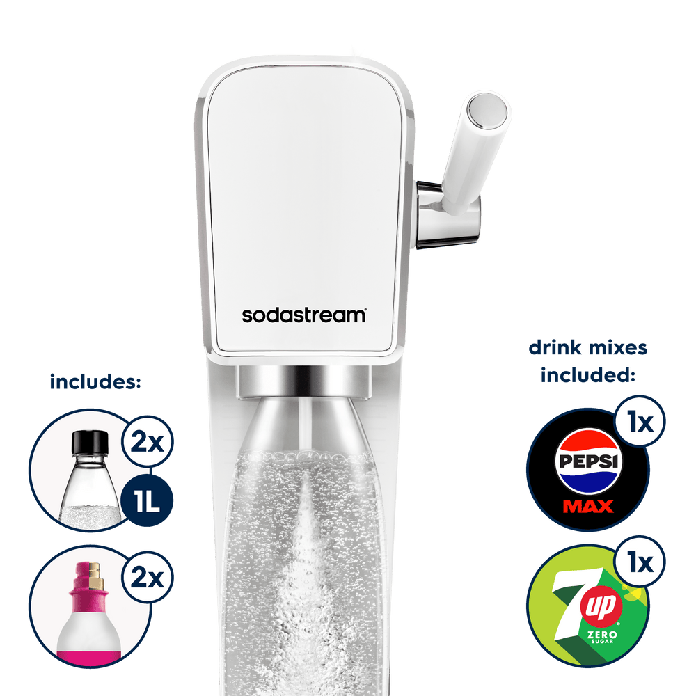 sodastream art white plus bundle