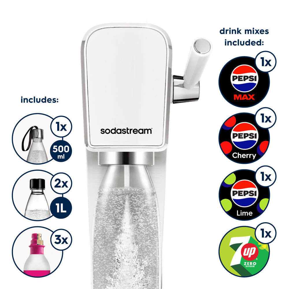 sodastream art white ultimate bundle