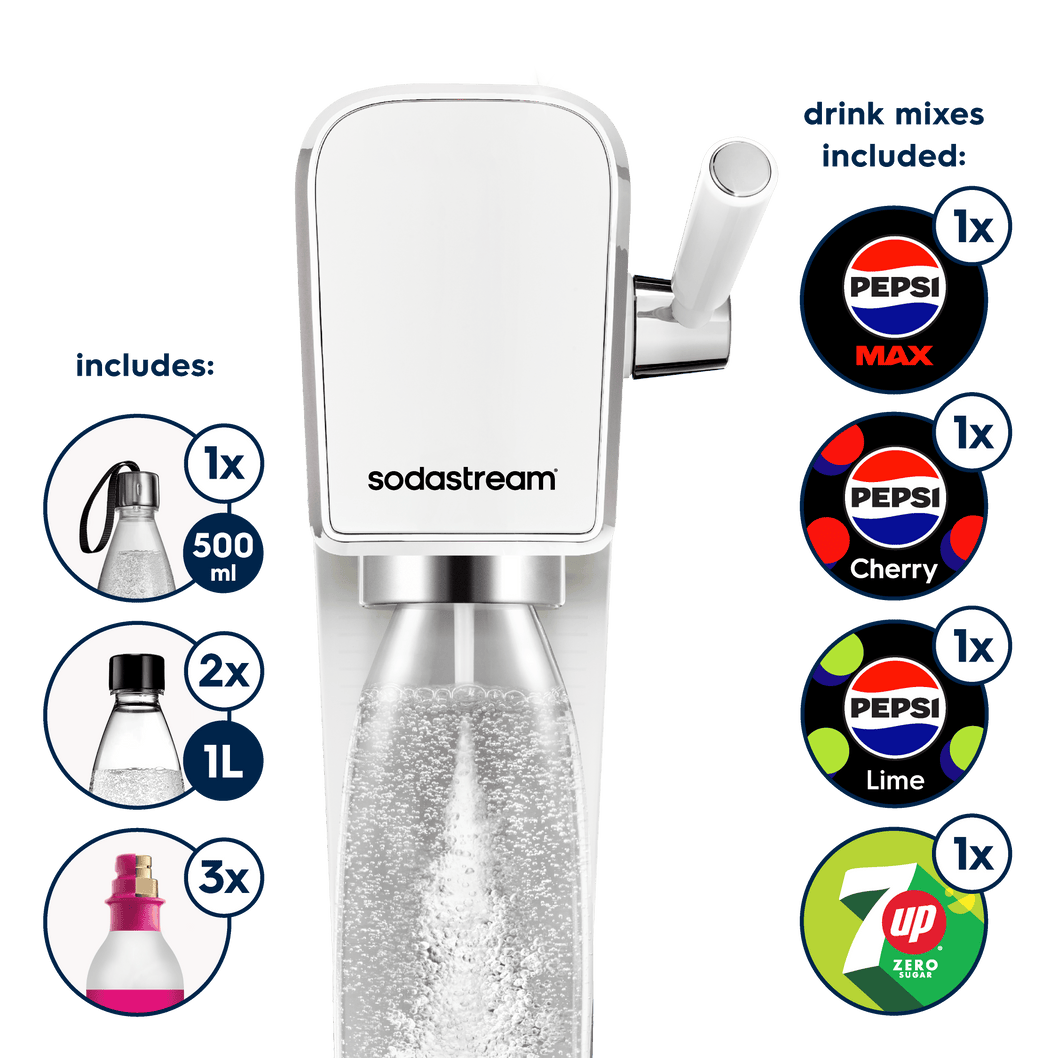 sodastream art white ultimate bundle
