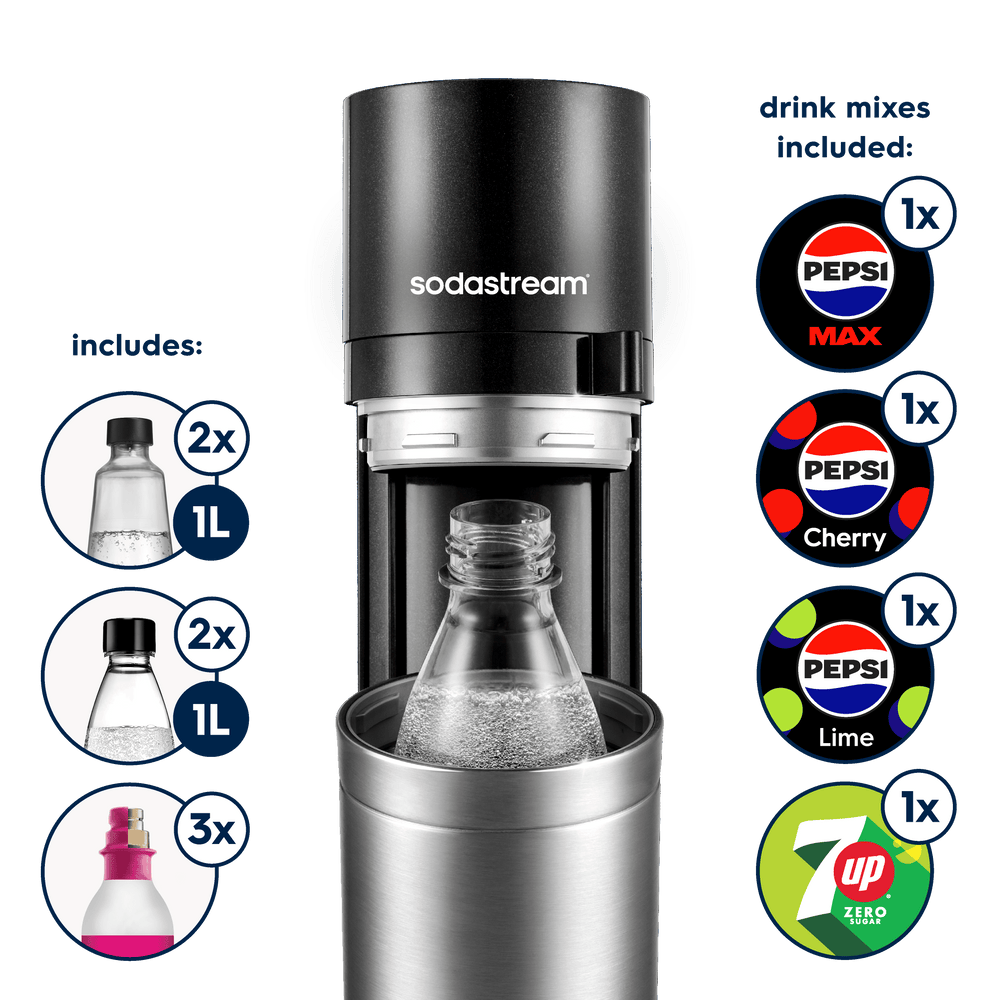 SodaStream DUO Sparkling Water Maker With Glass Bottles SodaStream DUO Sparkling Water Maker With Glass Bottles