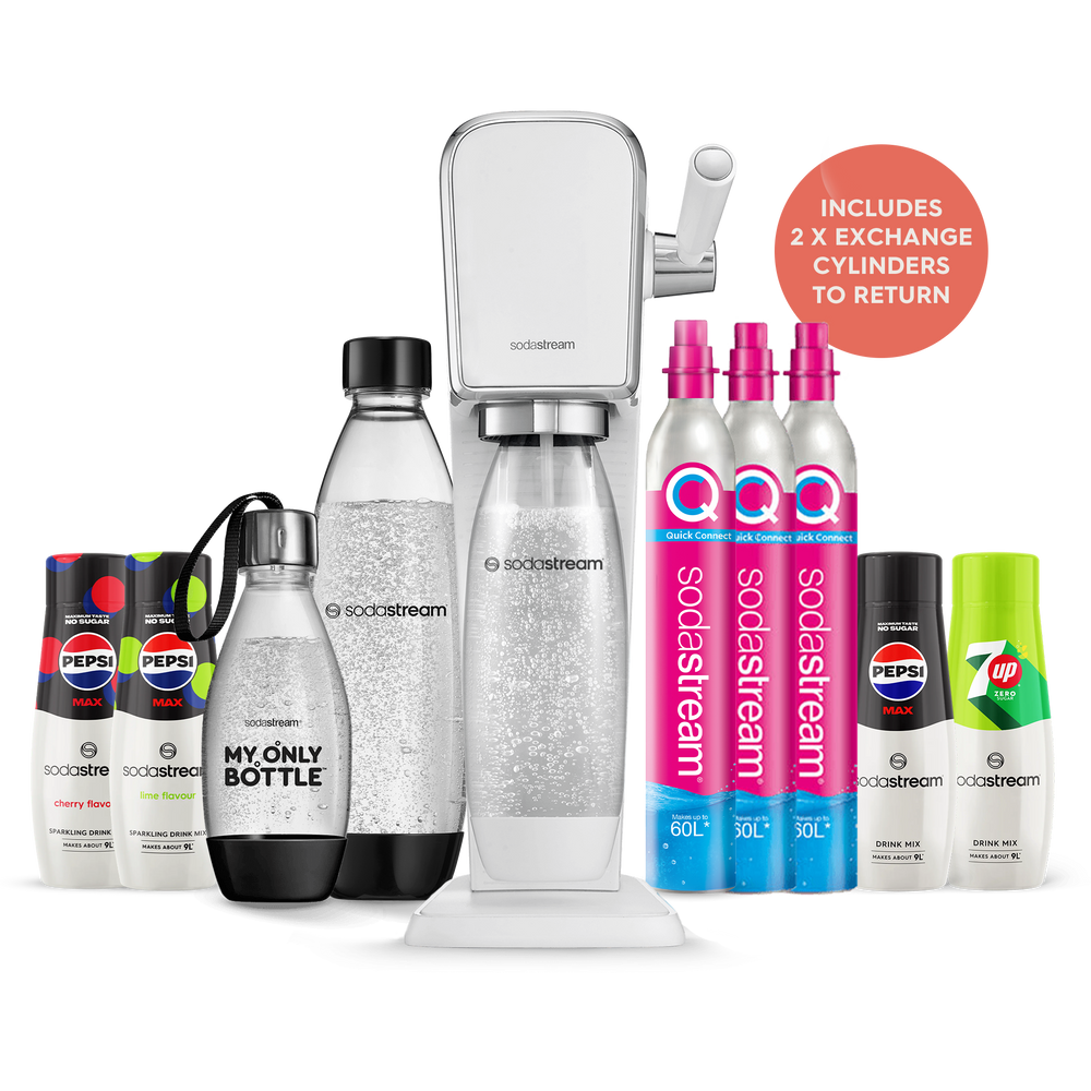 sodastream art white ultimate bundle