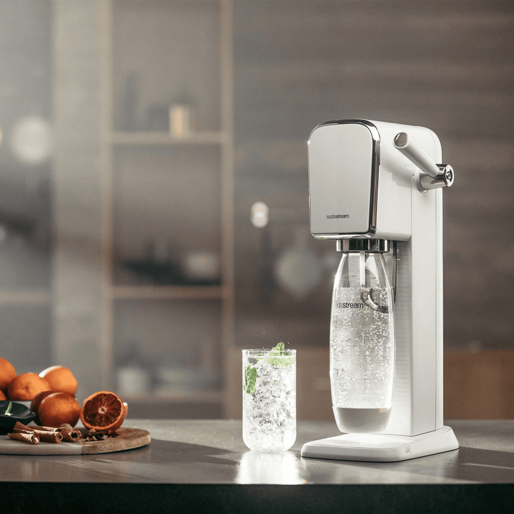 sodastream art white sparkling water maker