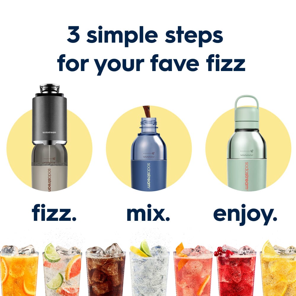 Sodastream Fizz & Go® Easy Mix Sparkling Water Bottle Sand 710 ml – 4
