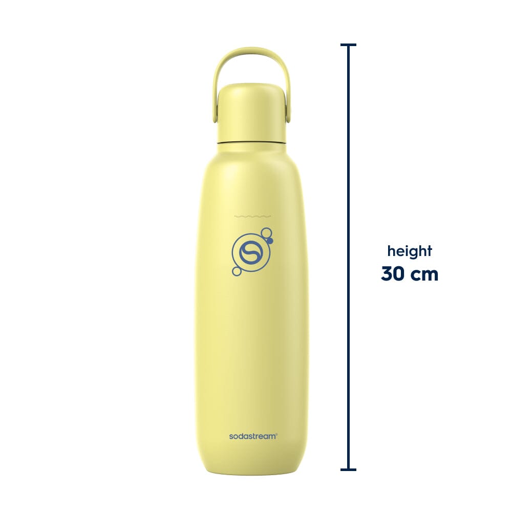 Sodastream Fizz & Go® Insulated Stainless Steel Sparkling Water Bottle Twin Pack Ice & Lemon Zest 2 x 0.9L – 8