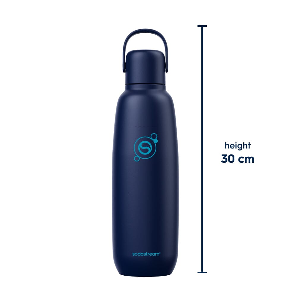 Sodastream Fizz & Go® Insulated Stainless Steel Sparkling Water Bottle Blueberry 0.9L