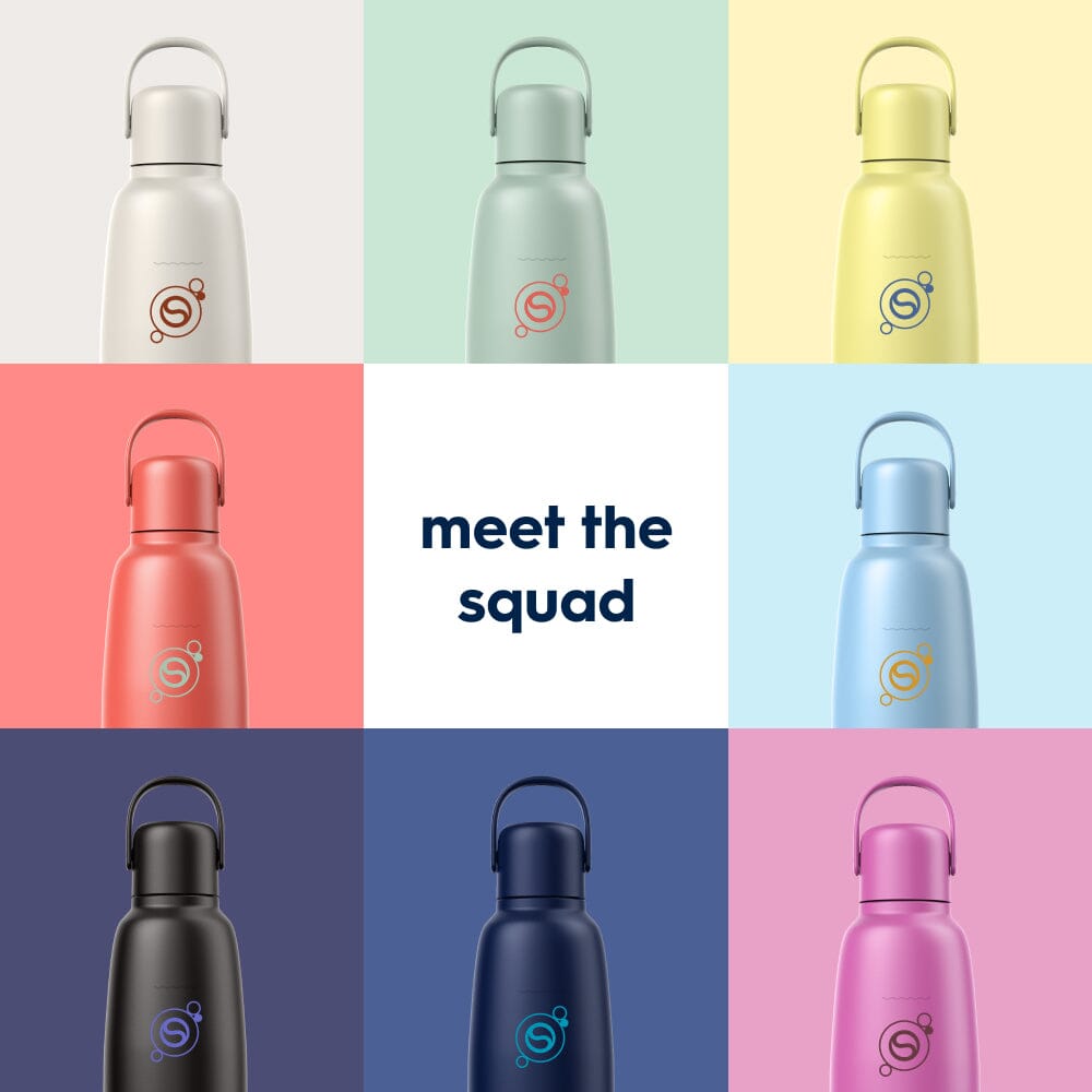 Sodastream Fizz & Go® Insulated Stainless Steel Sparkling Water Bottle Lemon Zest 0.9L