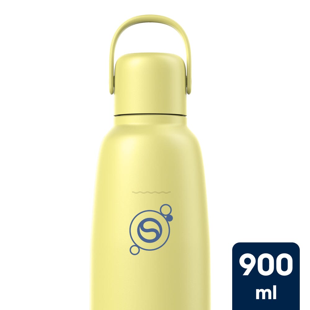 Sodastream Fizz & Go® Insulated Stainless Steel Sparkling Water Bottle Lemon Zest 0.9L sodastream