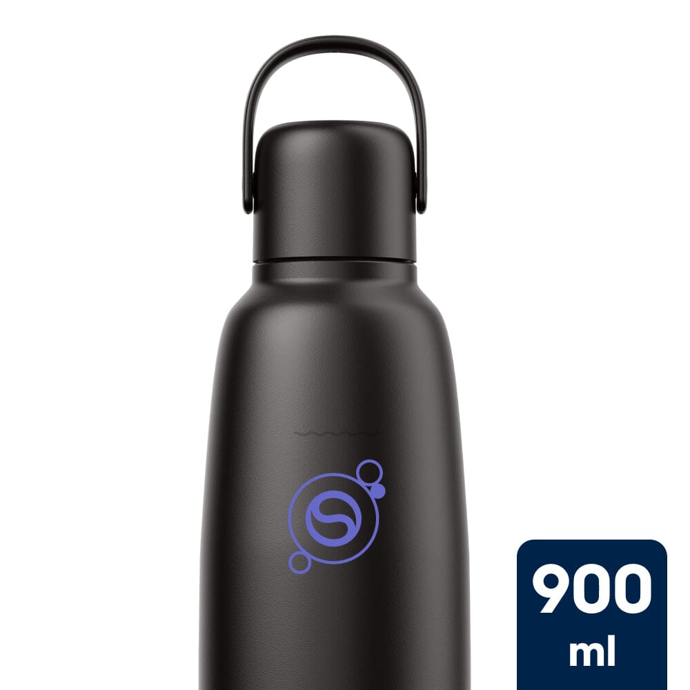 Sodastream Fizz & Go® Insulated Stainless Steel Sparkling Water Bottle Black 0.9L sodastream