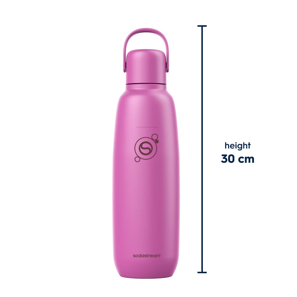Sodastream Fizz & Go® Insulated Stainless Steel Sparkling Water Bottle Twin Pack Guava & Blueberry 2 x 0.9L – 8