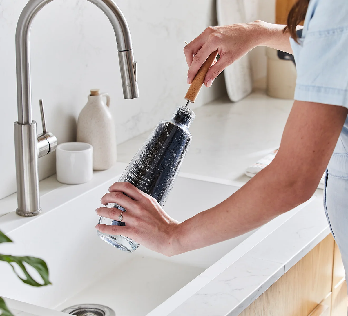 Sodastream Wooden Handle Bottle Brush