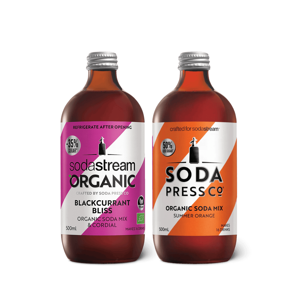 SodaStream Organic Summer Orange & Blackcurrant Bliss Twin Pack