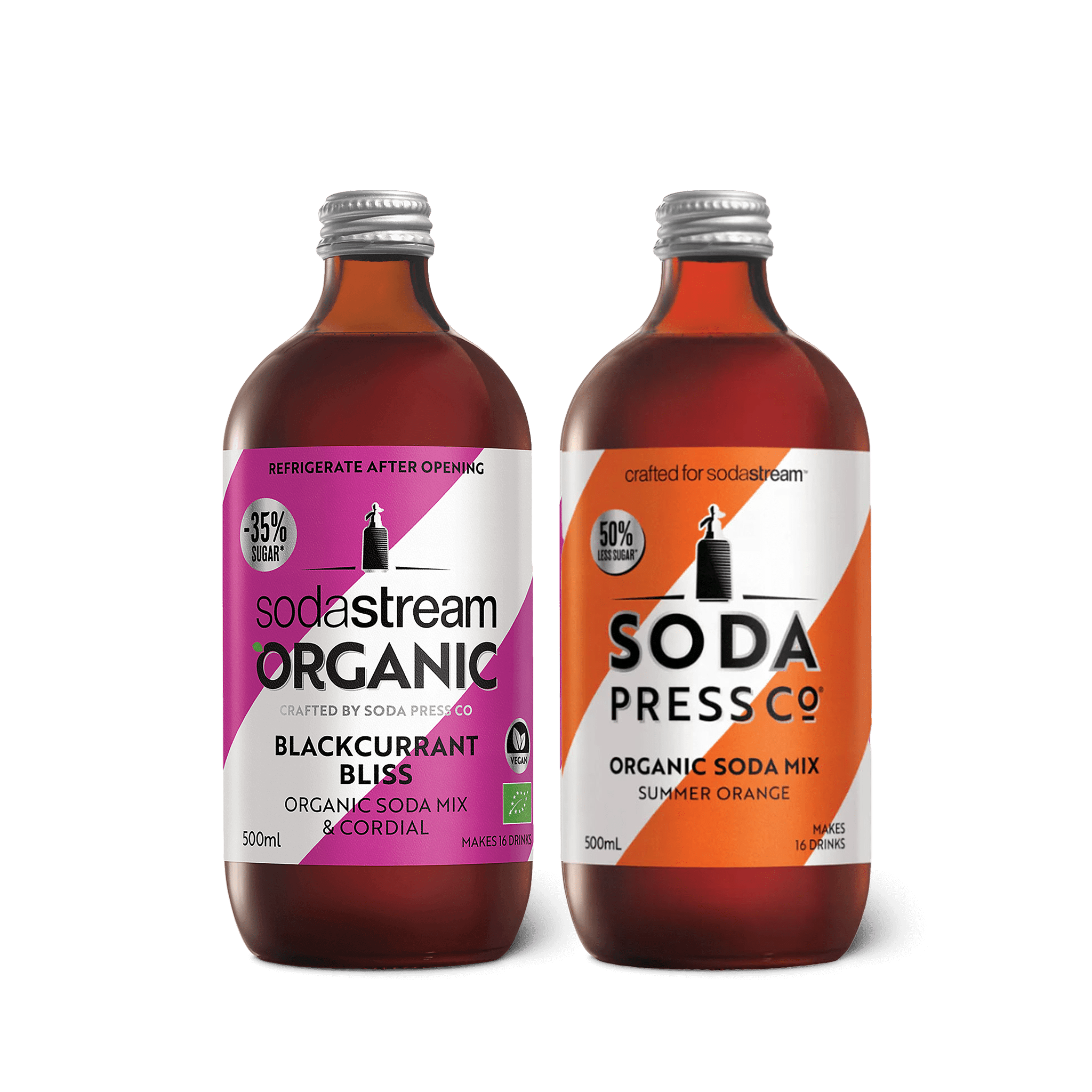 SodaStream Organic Summer Orange & Blackcurrant Bliss Twin Pack