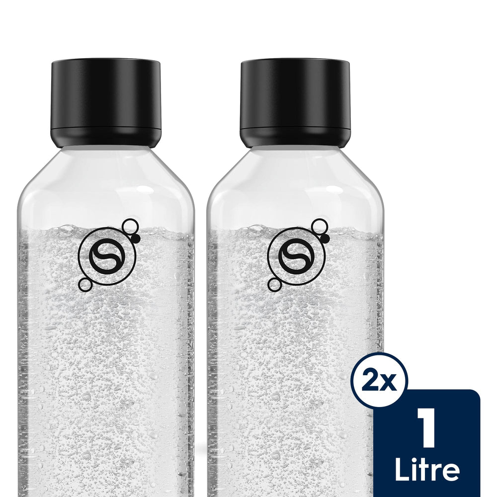 Sodastream Fresh™ Sparkling Water Bottle Twin Pack Black 1L – 1